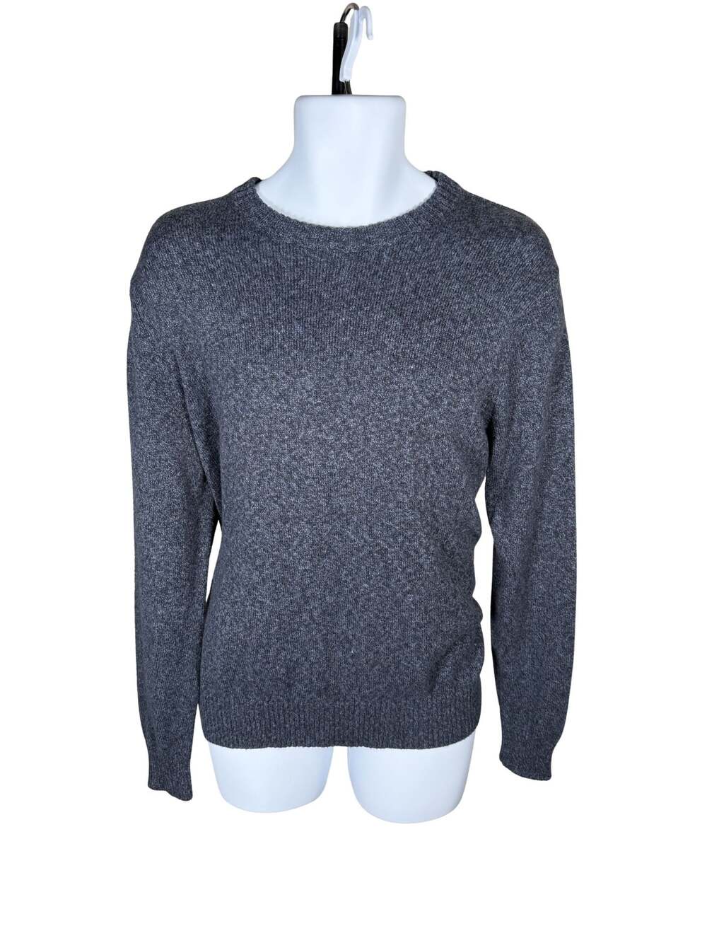 Croft & Barrow Men's Charcoal Grey Marled Crew Neck Sweater
